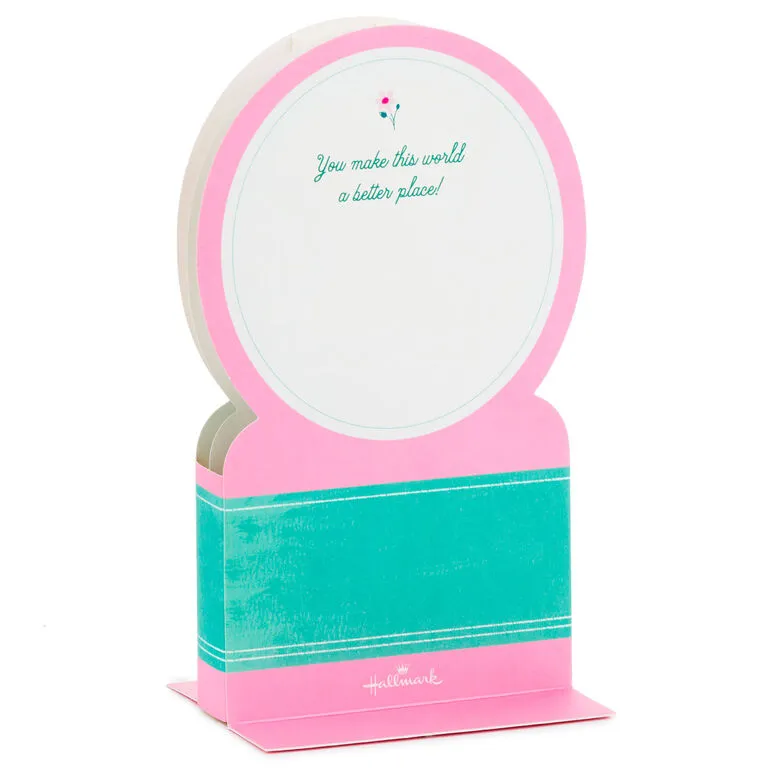 Hallmark PeanutsĀ® Snoopy Snow Globe 3D Pop-Up Mother's Day Card With Motion - Image 3