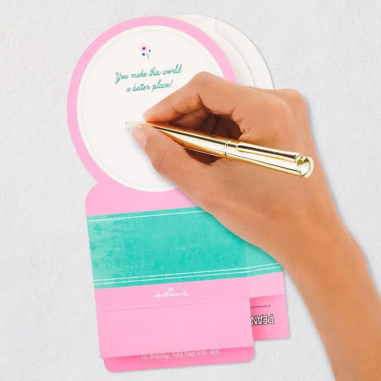 Hallmark PeanutsĀ® Snoopy Snow Globe 3D Pop-Up Mother's Day Card With Motion - Image 6