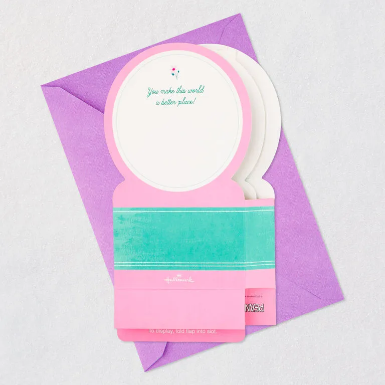 Hallmark PeanutsĀ® Snoopy Snow Globe 3D Pop-Up Mother's Day Card With Motion - Image 7