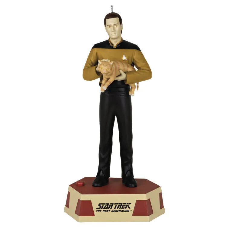 Hallmark Star Trekā¢: The Next Generation Data's Ode To Spot Ornament With Sound