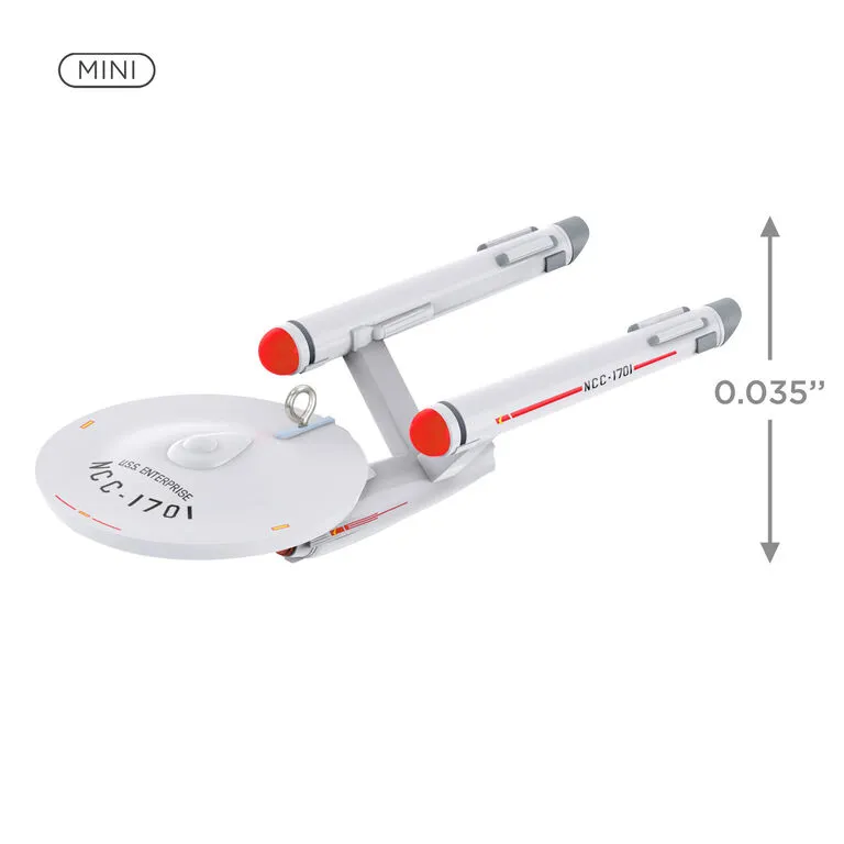 Hallmark Mini Star Trek™ U.S.S. Enterprise NCC-1701 Ornament, 0.035" - Image 3