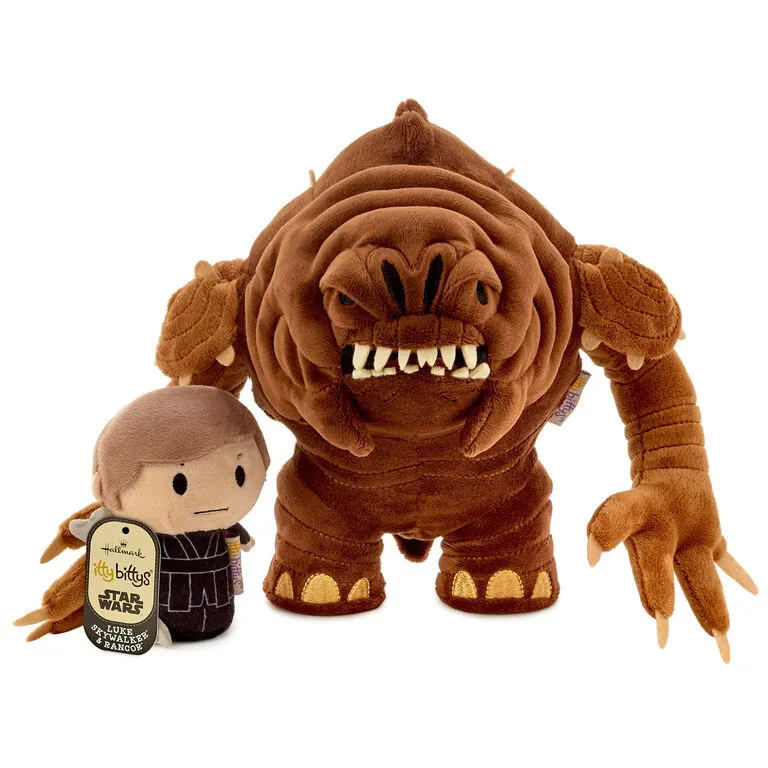 Hallmark Itty Bittys® Star Wars: Return Of The Jedi™ Luke Skywalker™ And Rancor™ Plush Collector Set Of 2 - Image 6