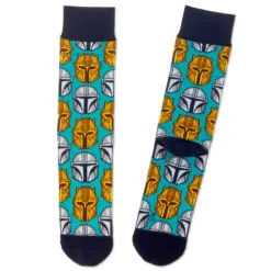 Hallmark Star Wars: The Mandalorian⢠Helmet Novelty Crew Socks