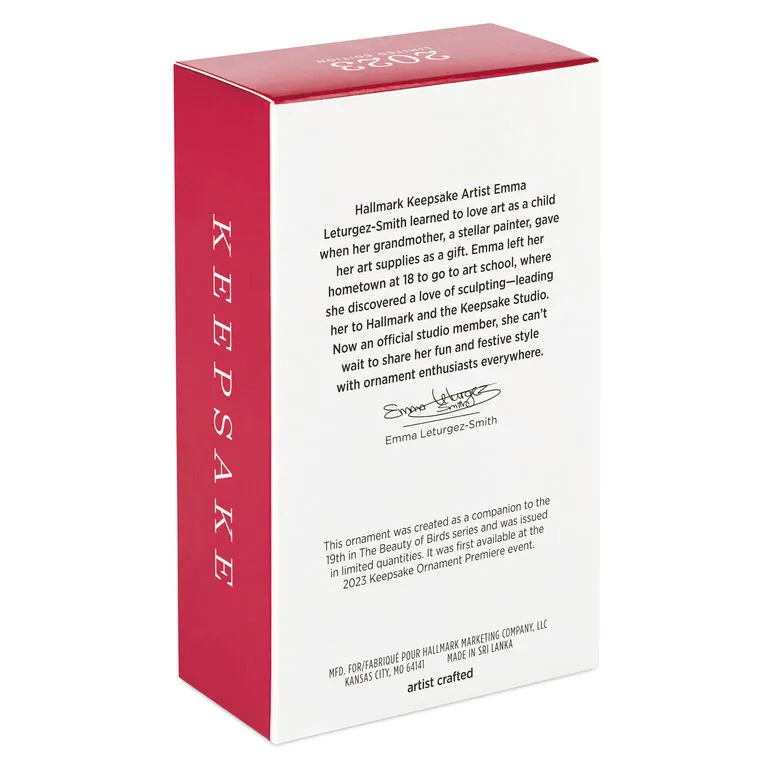 Hallmark The Beauty Of The Birds Leucistic Steller's Jay Ornament - Image 5