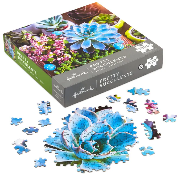 Hallmark Pretty Succulents 1,000-Piece Puzzle - Image 2