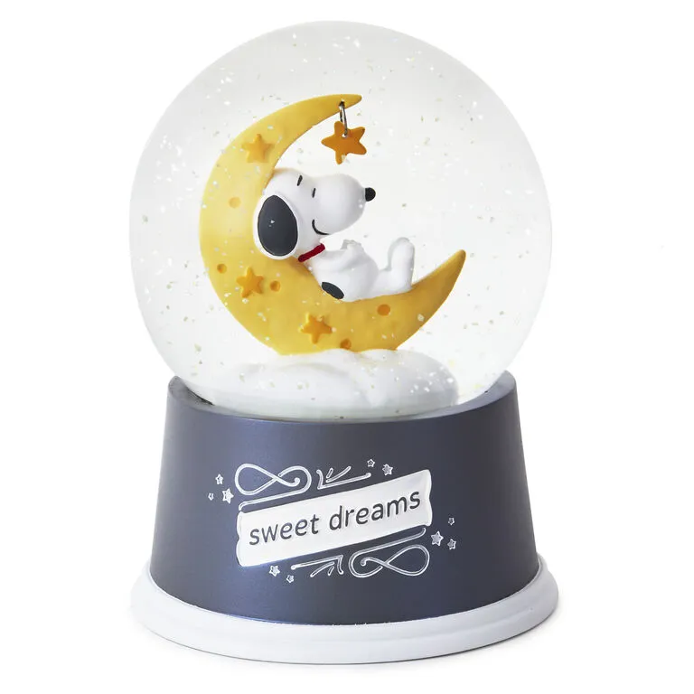 Hallmark PeanutsĀ® Snoopy Sweet Dreams Snow Globe With Light