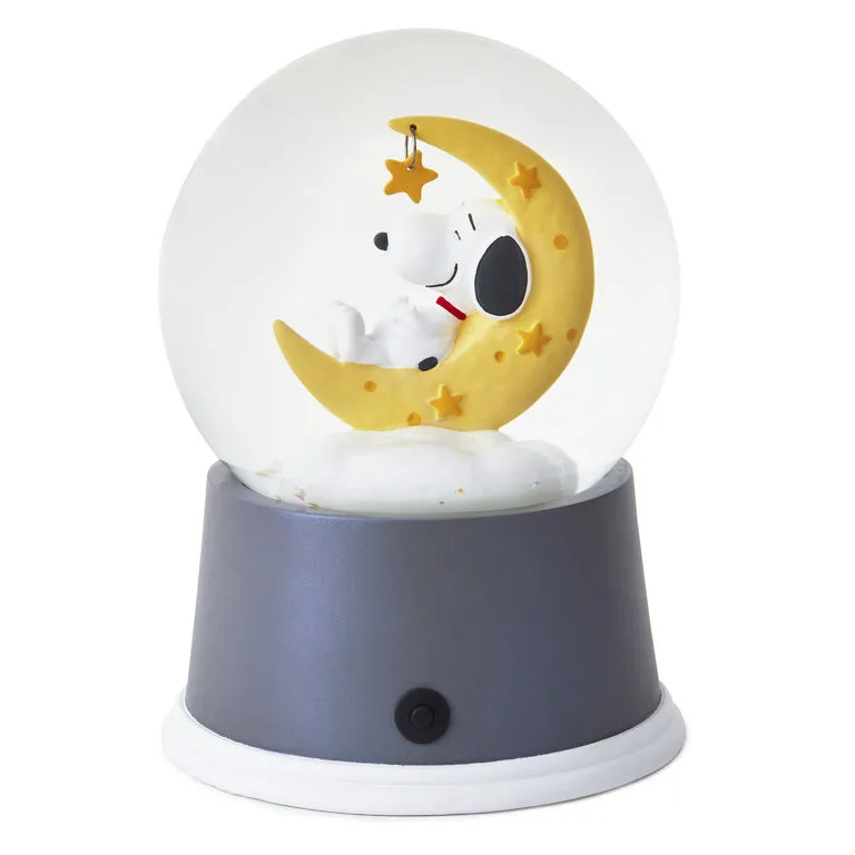 Hallmark PeanutsĀ® Snoopy Sweet Dreams Snow Globe With Light - Image 3