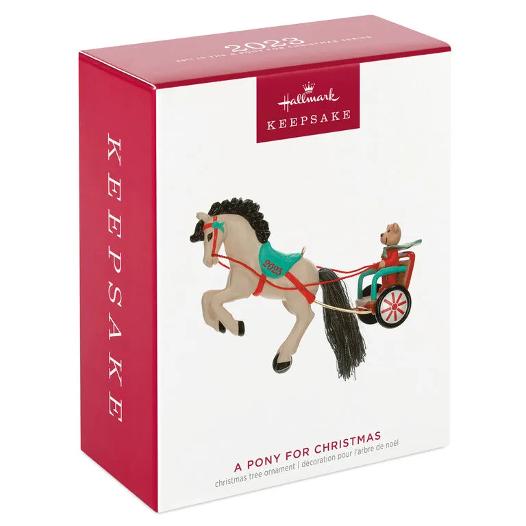 Hallmark A Pony For Christmas 2023 Ornament - Image 4