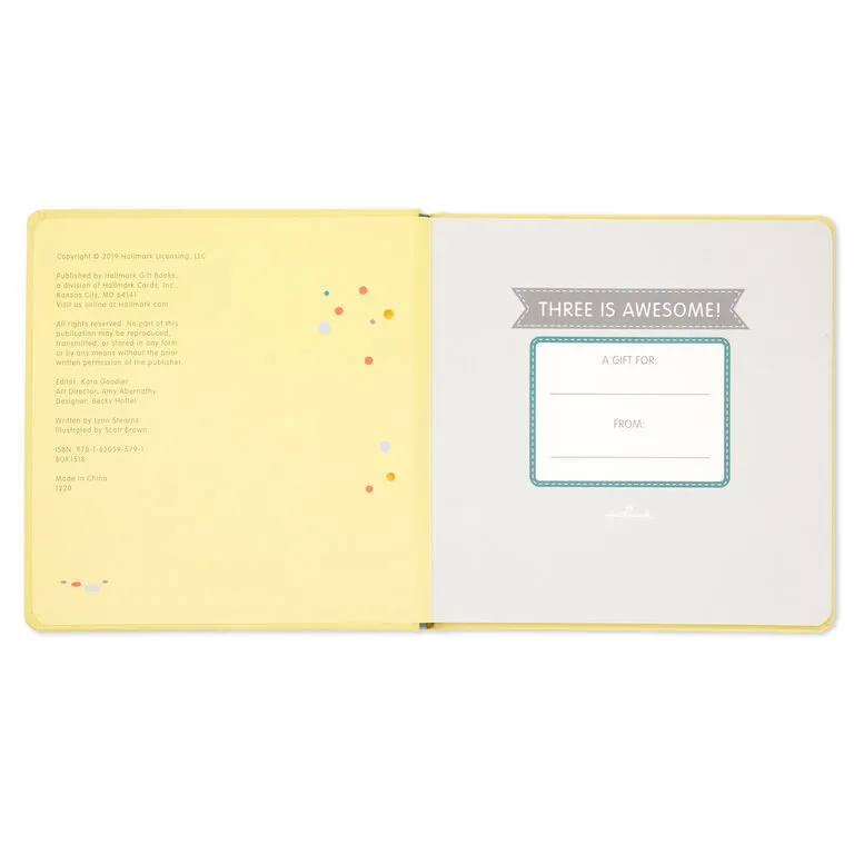 Hallmark Three Is Awesome! Birthday Book - Image 3