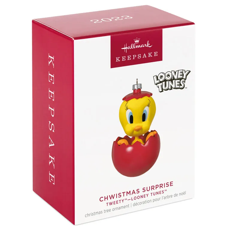 Hallmark Looney Tunes™ Tweety™ Chwistmas Surprise Ornament - Image 4