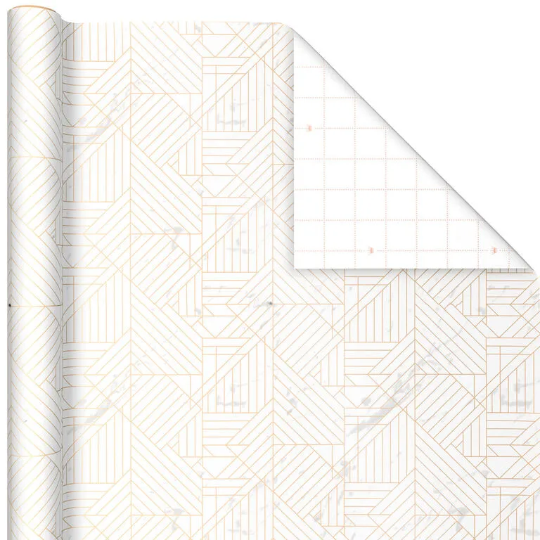 Hallmark Upscale Neutrals 3-Pack Wrapping Paper, 85 Sq. Ft. Total - Image 4