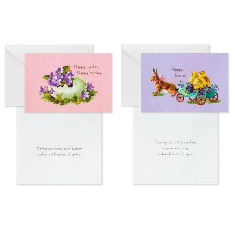 Hallmark Vintage Bunnies And Chicks Boxed Easter Cards, Pack Of 24 - Image 5