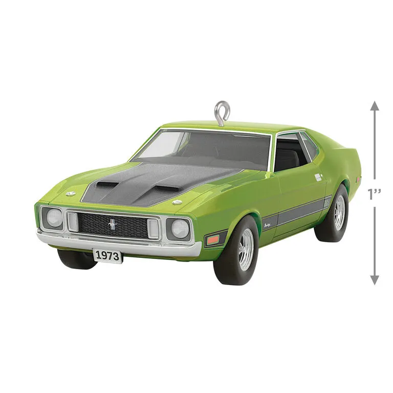 Hallmark Classic American Cars 1973 Ford Mustang Mach 1 2023 Metal Ornament - Image 3