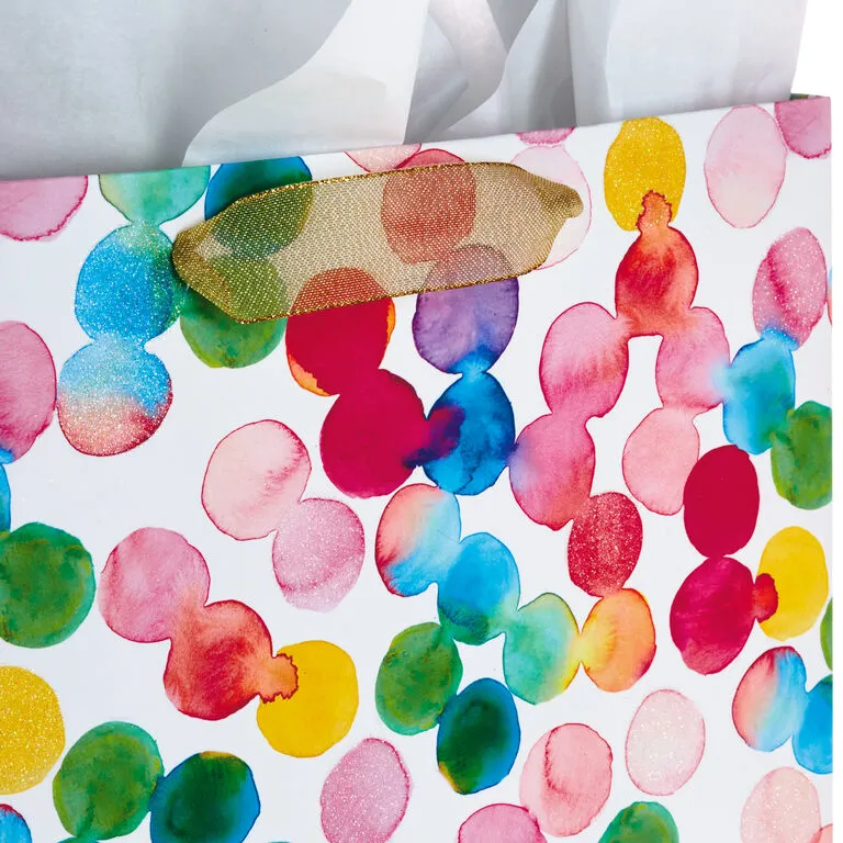 Hallmark 13" Watercolor 3-Pack Assorted Gift Bags With Tissue - Image 8