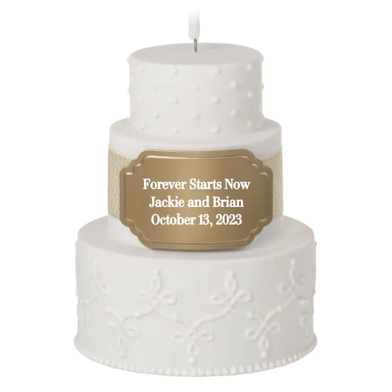 Hallmark Wedding Cake Personalized Ornament