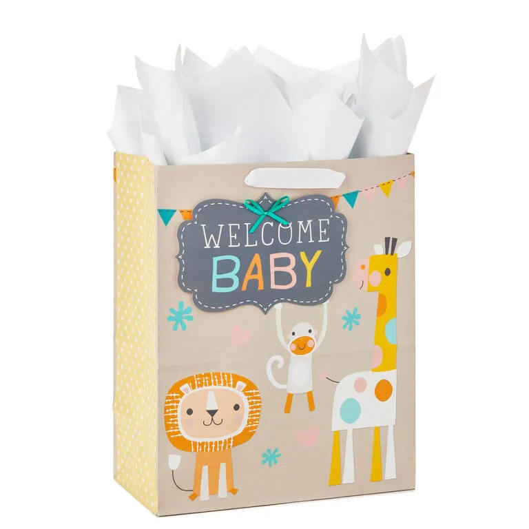 Hallmark 13" Welcome Baby 3-Pack Assorted Gift Bags With Tissue - Image 7