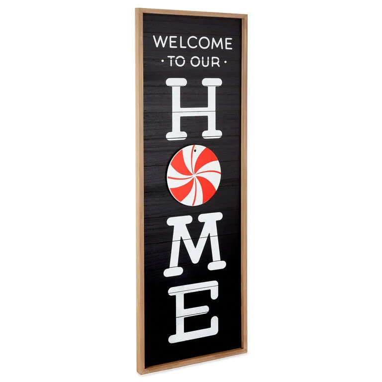 Hallmark Welcome Home Front Porch Sign With Seasonal Decorations, 16.5x47.25 - Image 3
