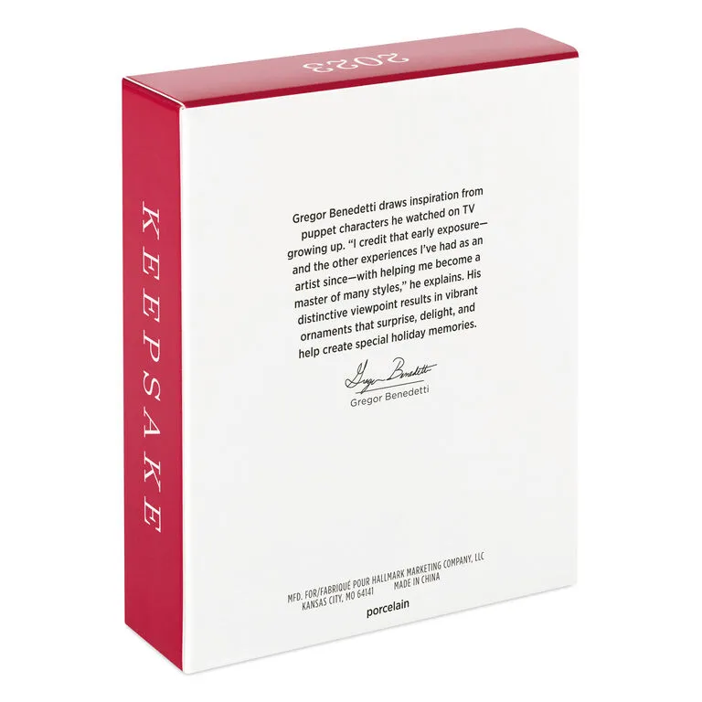 Hallmark Snowflake 2023 Porcelain Ornament - Image 5