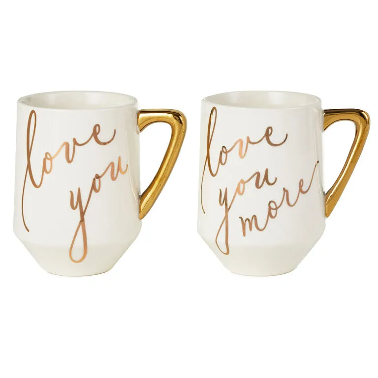 Hallmark Love You And Love You More Mugs, Set Of 2