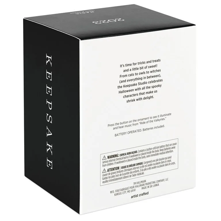 Hallmark The PeanutsĀ® Gang Snoopy's Moonlit Mischief Musical Ornament With Light - Image 5