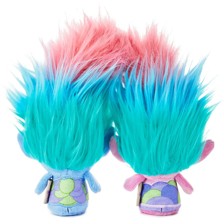 Hallmark Itty Bittys® DreamWorks Animation Trolls World Tour Satin And Chenille Plush, Set Of 2 - Image 3